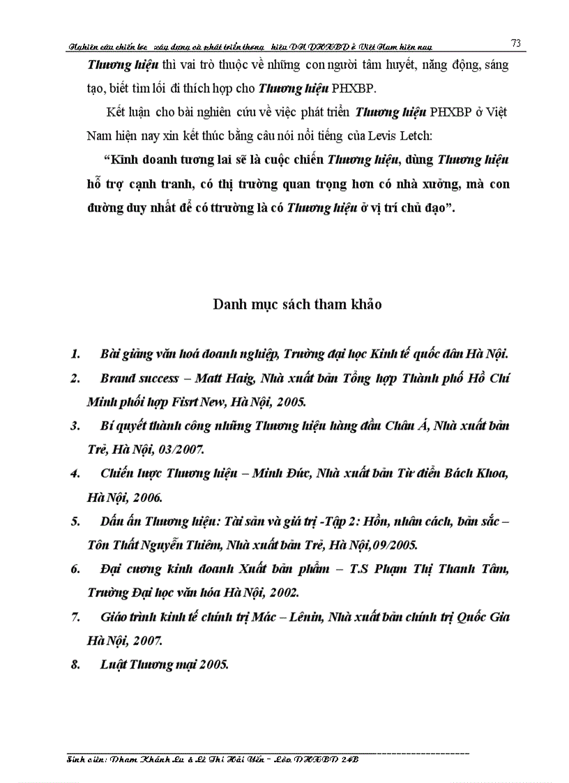 image for page Nghiên cứu chiến lược xây dựng và phát triển thương hiệu Doanh nghiệp Phát hành Xuất bản phẩm ở Việt Nam hiện nay