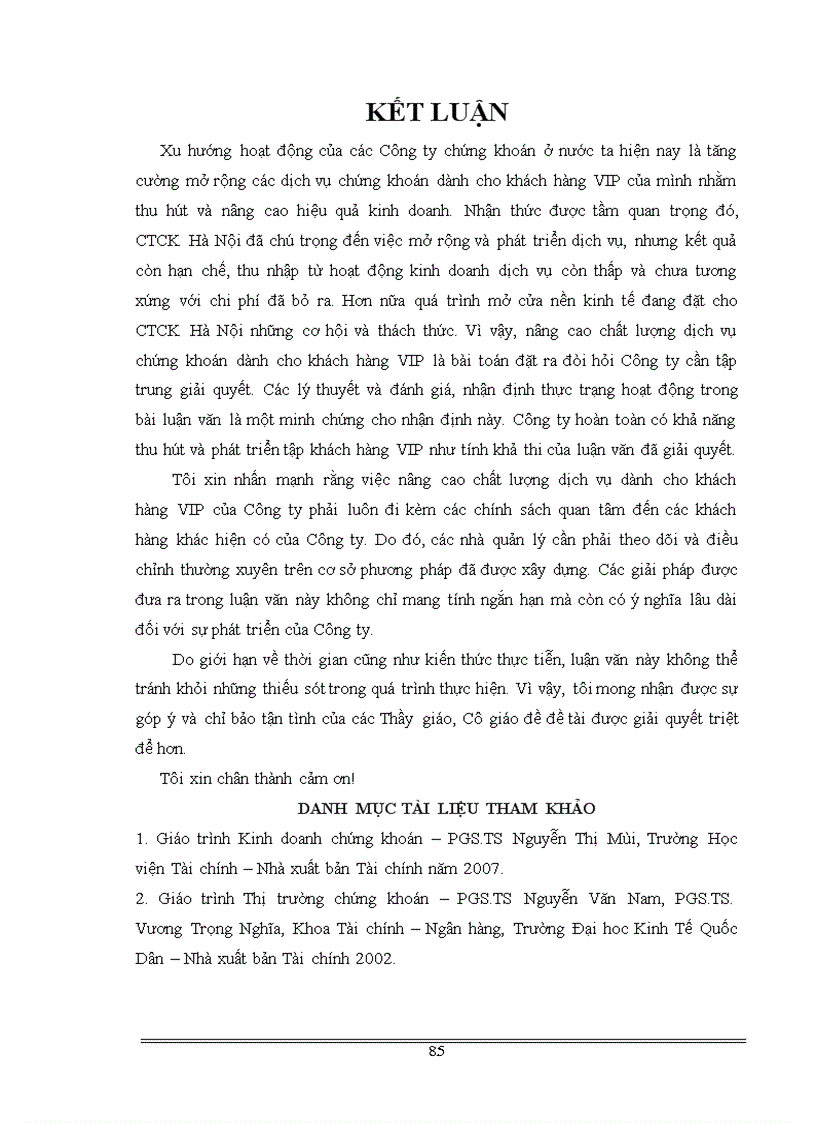 image for page 1số giải pháp nâng cao chất lượng dịch vụ chứng khoán đối với khách hàng VIP của Công ty CP chứng khoán Hà Nội