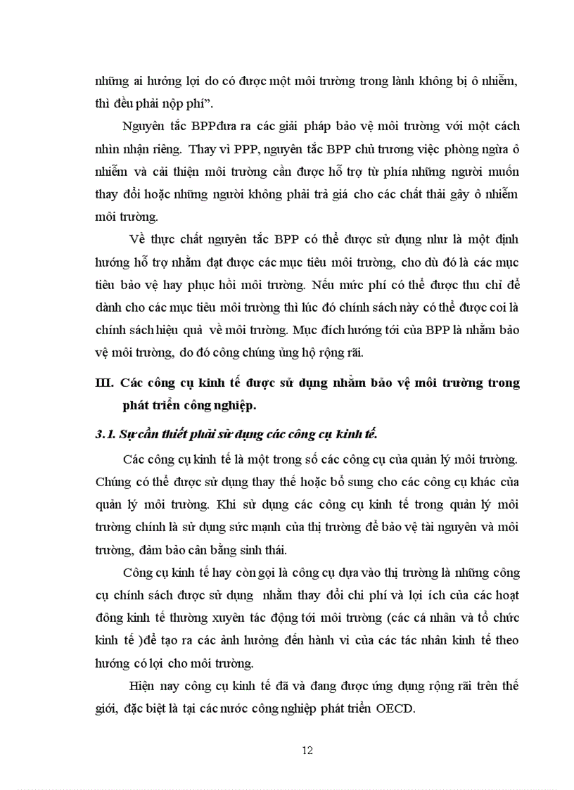 image for page Các công cụ kinh tế được sử dụng nhằm bảo vệ môi trường trong phát triển công nghiệp