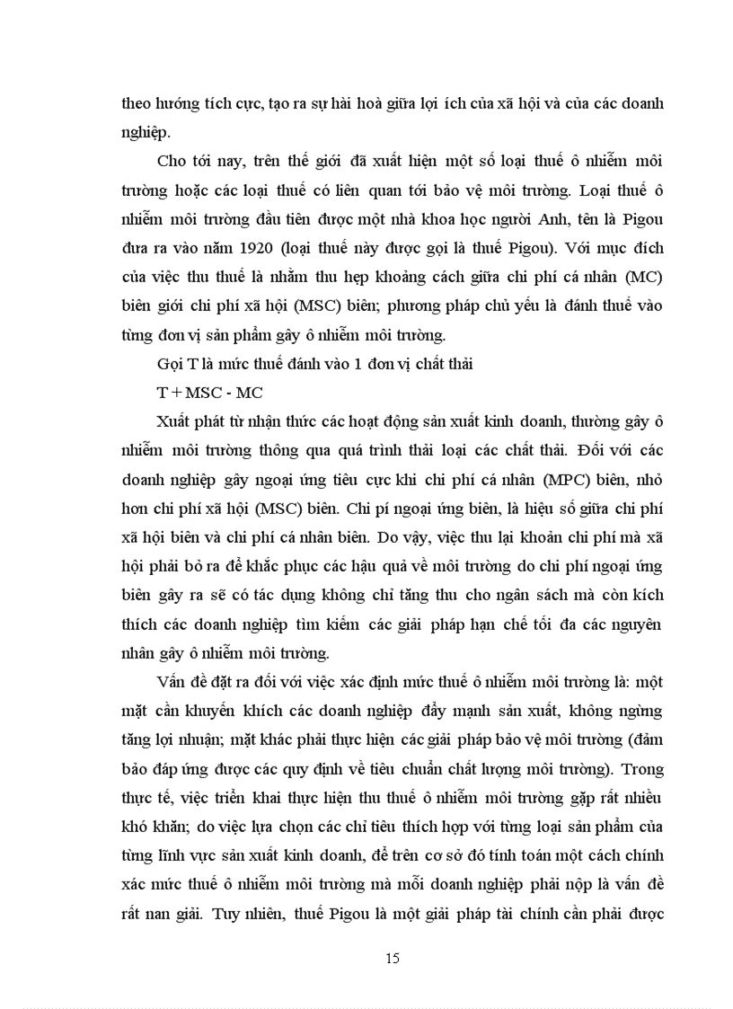 image for page Các công cụ kinh tế được sử dụng nhằm bảo vệ môi trường trong phát triển công nghiệp