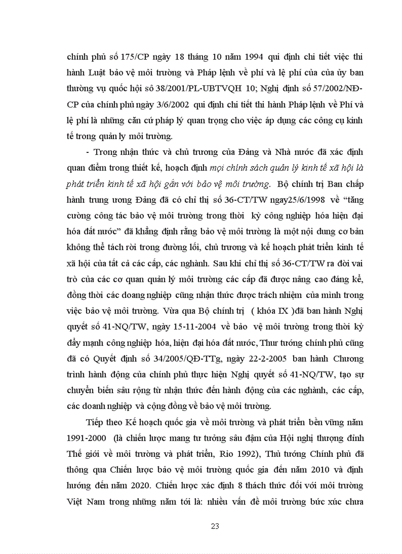 image for page Các công cụ kinh tế được sử dụng nhằm bảo vệ môi trường trong phát triển công nghiệp