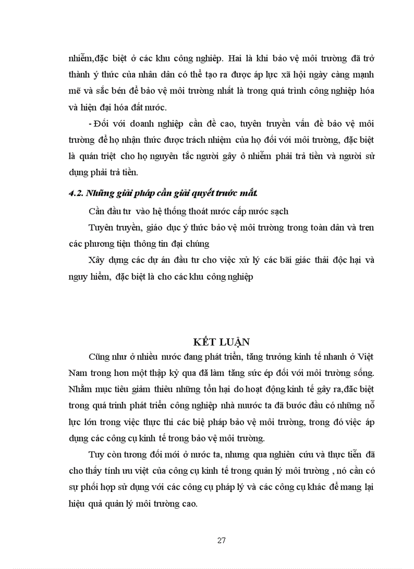 image for page Các công cụ kinh tế được sử dụng nhằm bảo vệ môi trường trong phát triển công nghiệp
