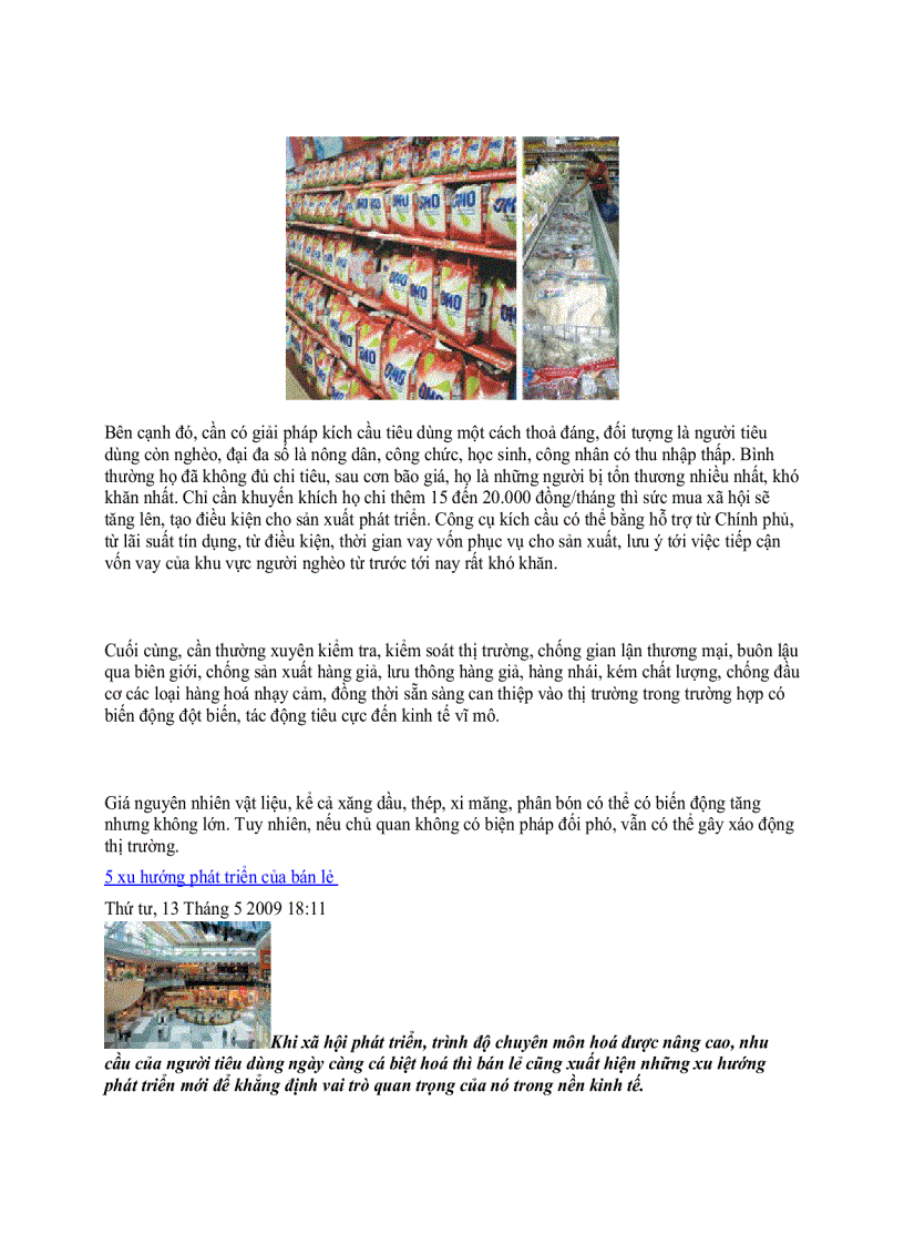 image for page Tổng quan về thị trường bán lẻ ở Việt Nam