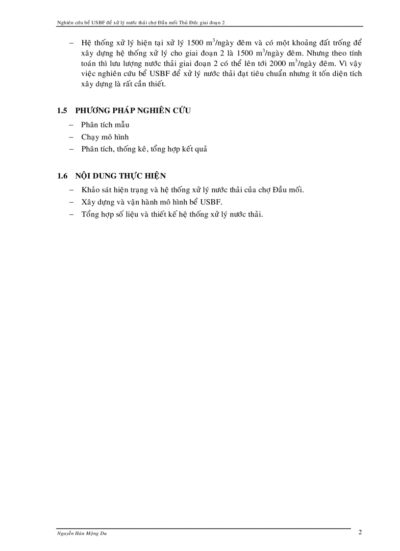 image for page Xử lý nước thải chợ dùng bể USBF