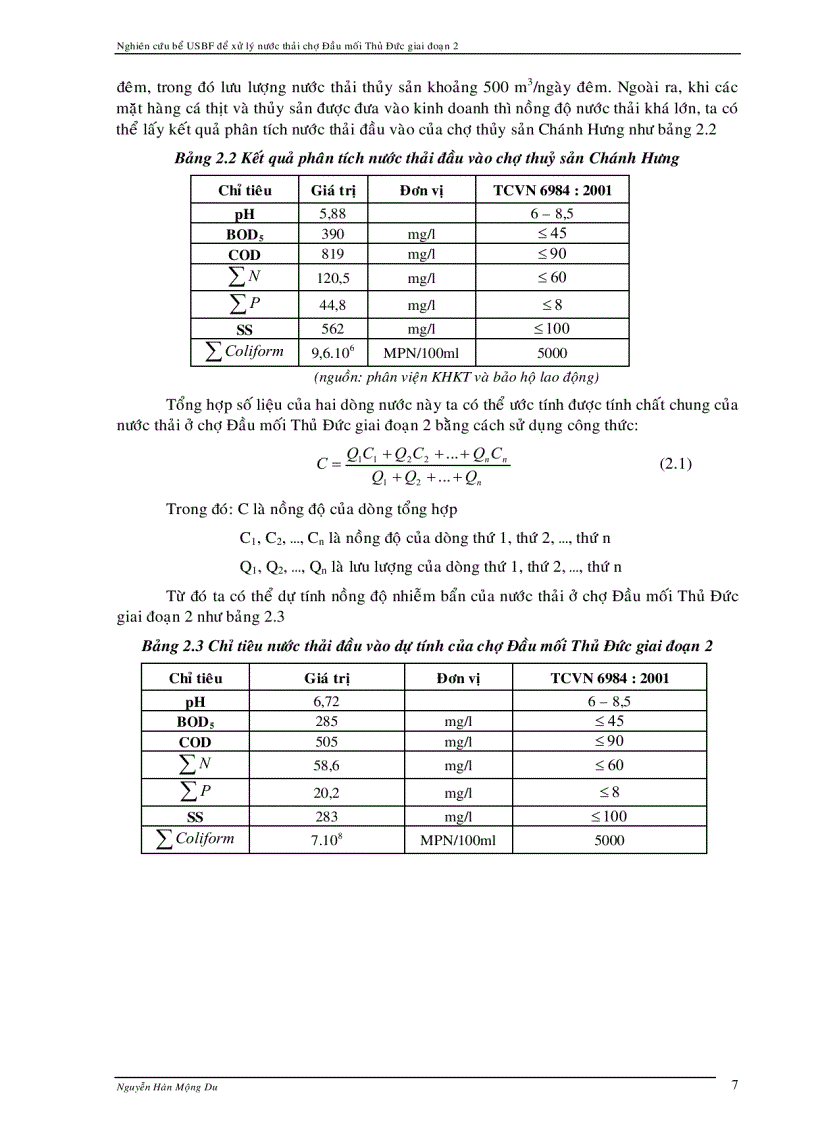 image for page Xử lý nước thải chợ dùng bể USBF