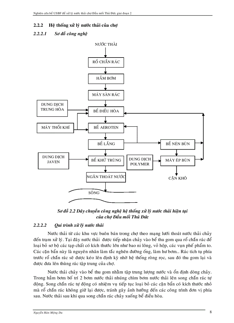 image for page Xử lý nước thải chợ dùng bể USBF