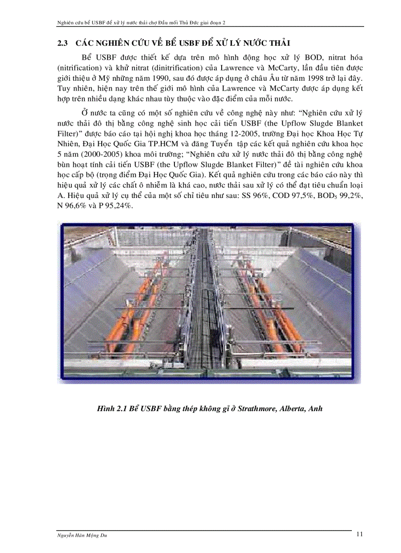 image for page Xử lý nước thải chợ dùng bể USBF