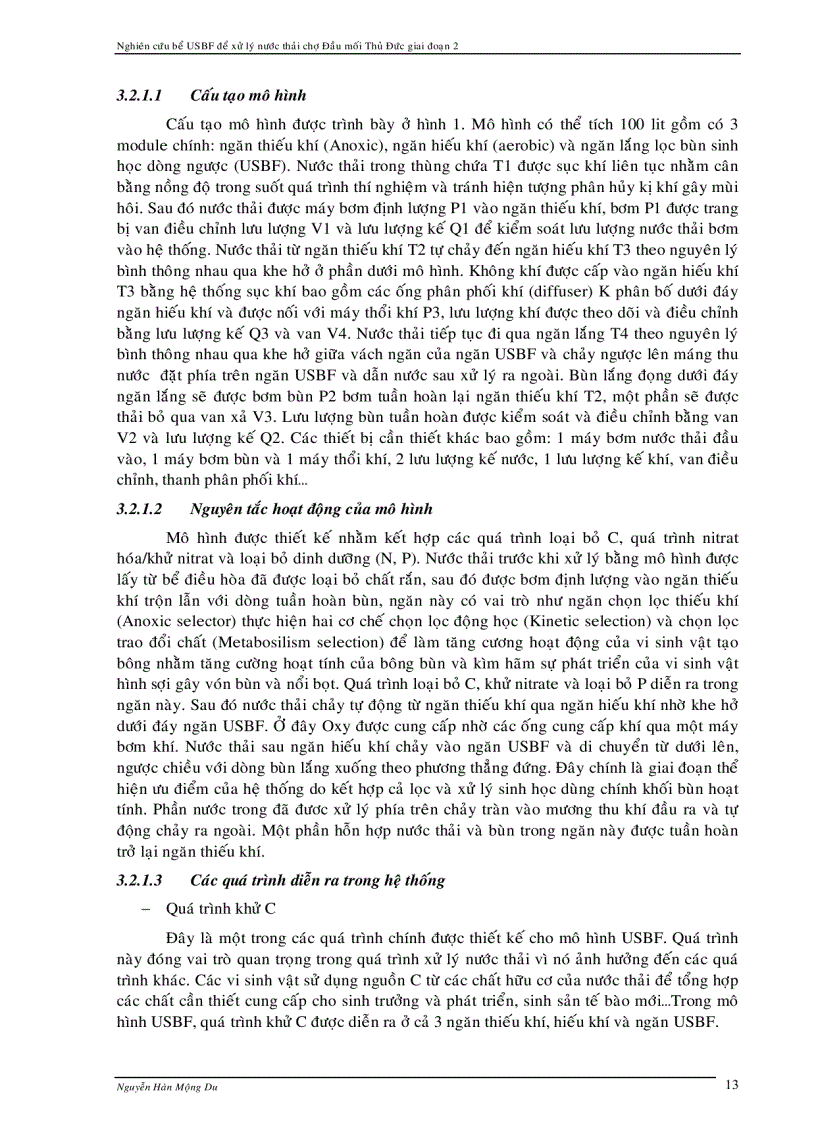 image for page Xử lý nước thải chợ dùng bể USBF