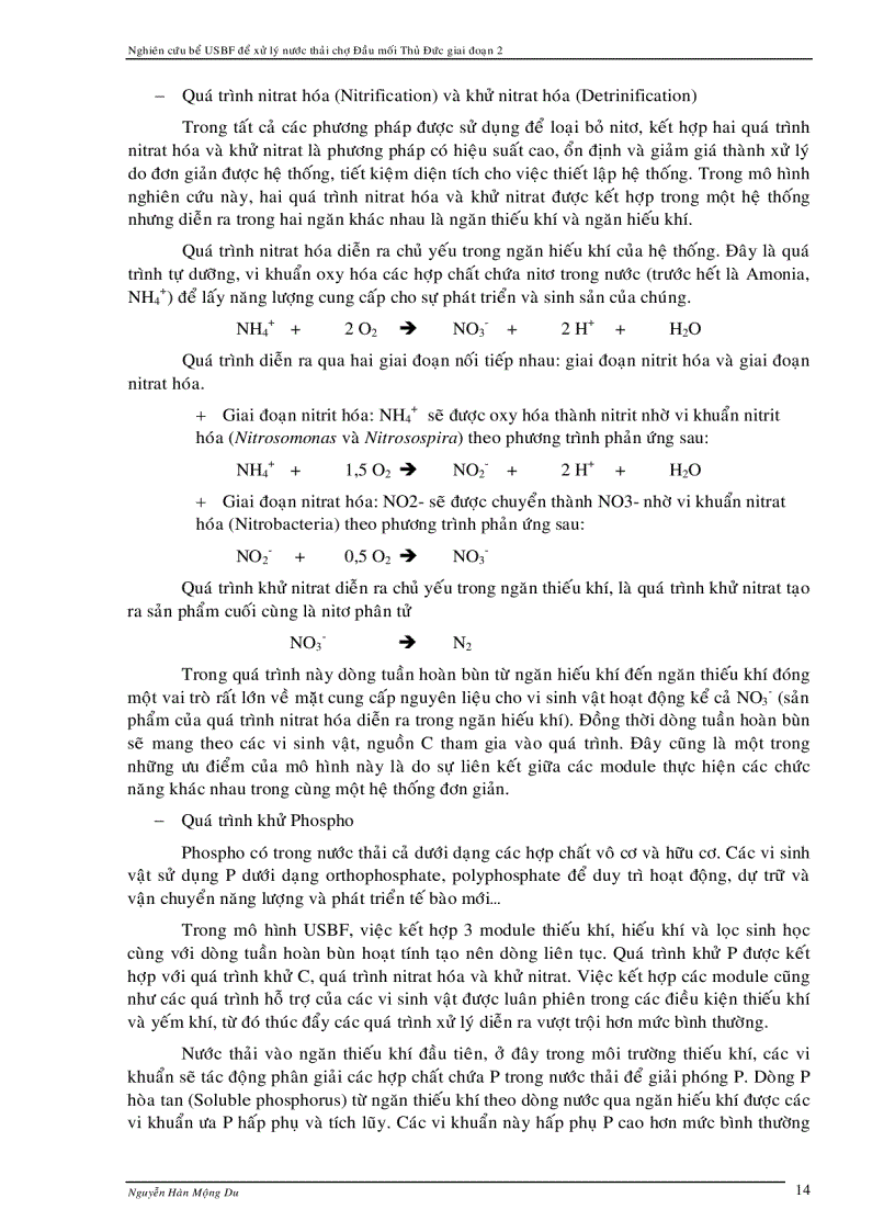 image for page Xử lý nước thải chợ dùng bể USBF