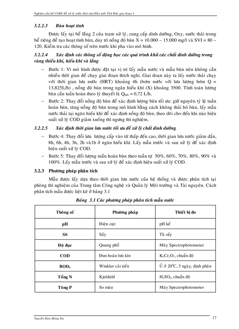 image for page Xử lý nước thải chợ dùng bể USBF