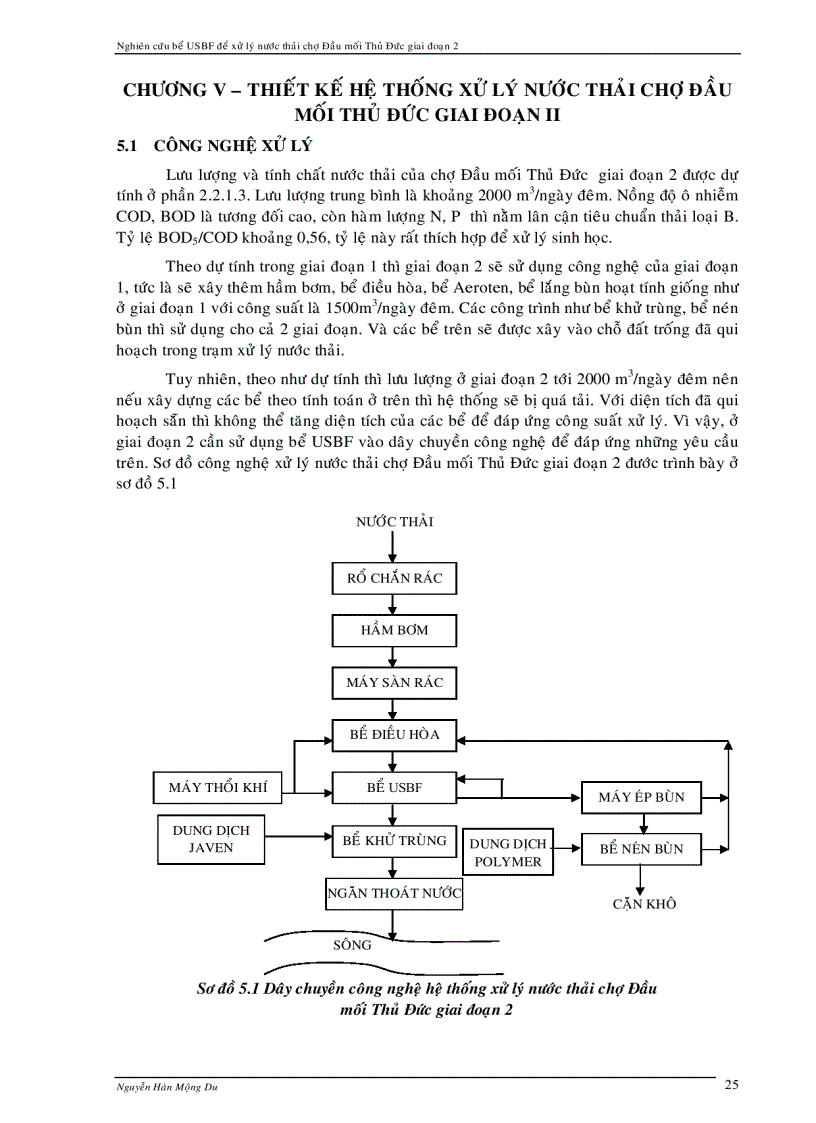 image for page Xử lý nước thải chợ dùng bể USBF