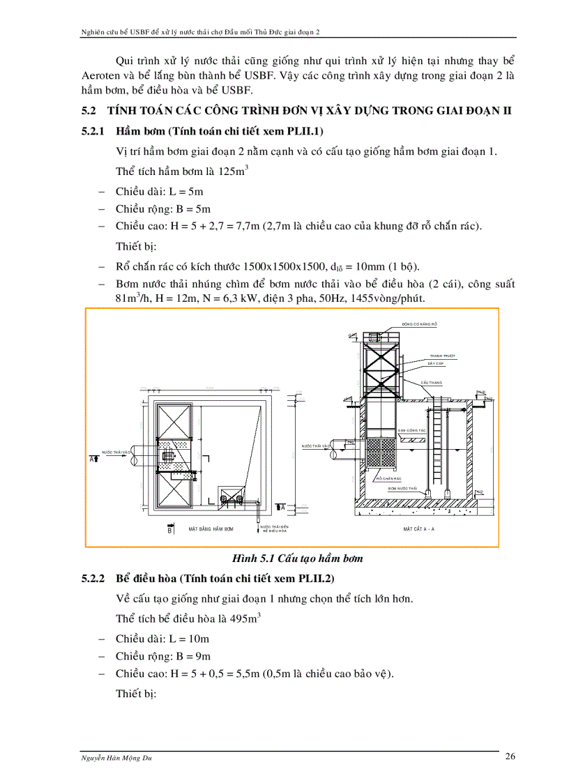 image for page Xử lý nước thải chợ dùng bể USBF