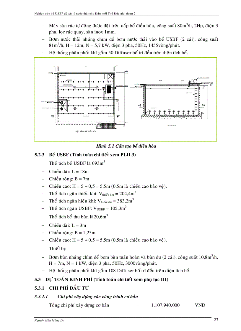 image for page Xử lý nước thải chợ dùng bể USBF