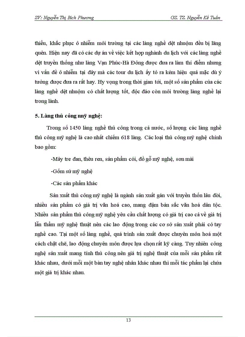 image for page Thực trạng và giải pháp nhằm giảm thiểu tình trạng ô nhiễm môi trường tại các làng nghề
