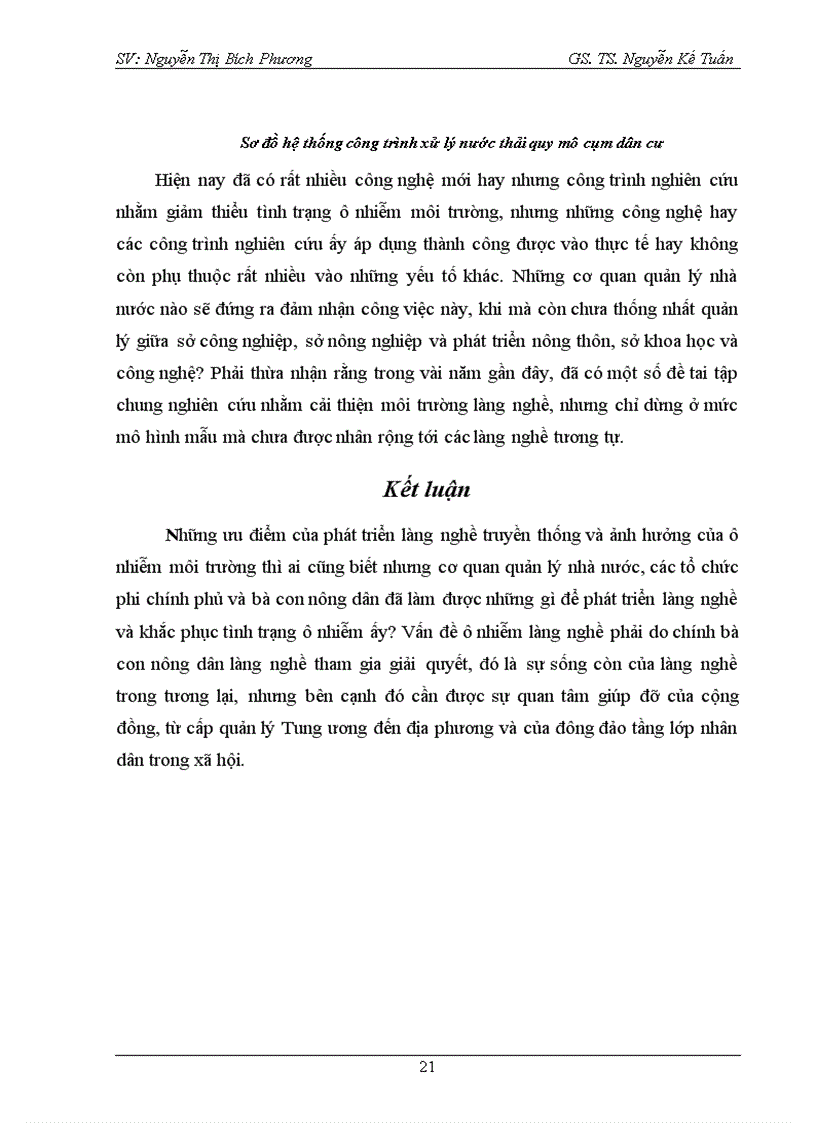 image for page Thực trạng và giải pháp nhằm giảm thiểu tình trạng ô nhiễm môi trường tại các làng nghề