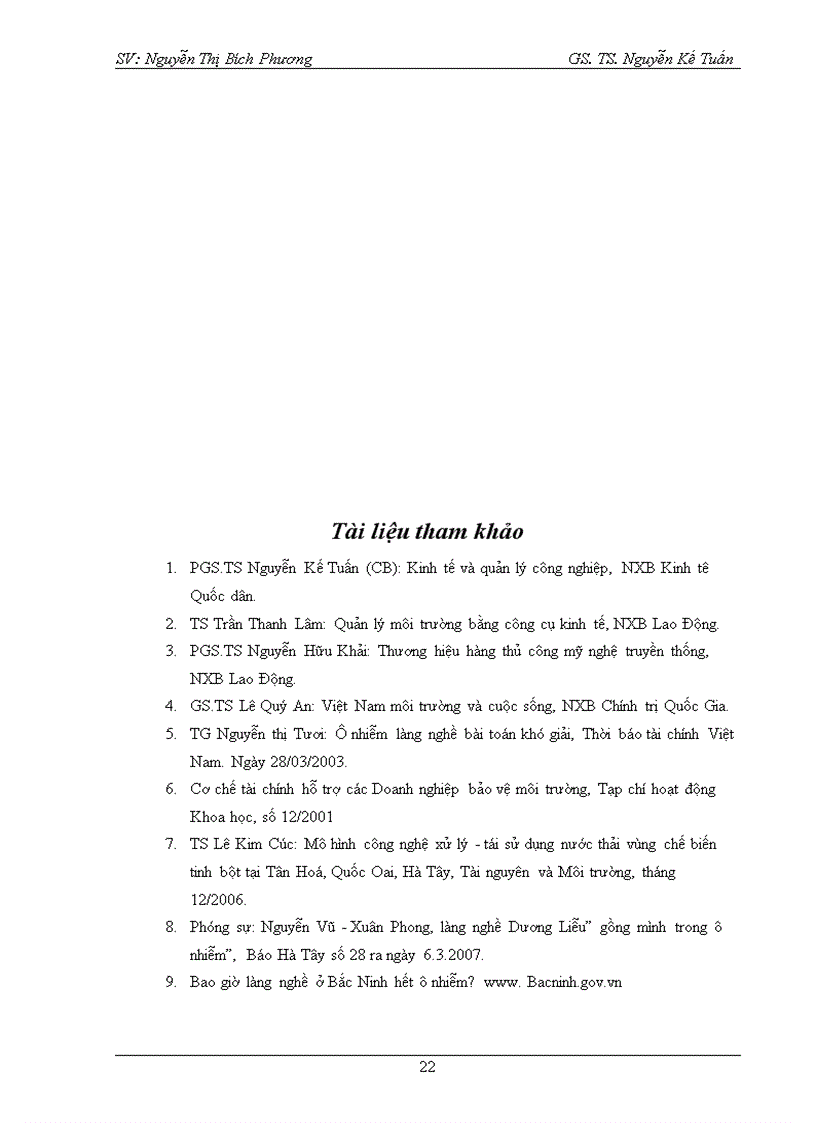 image for page Thực trạng và giải pháp nhằm giảm thiểu tình trạng ô nhiễm môi trường tại các làng nghề