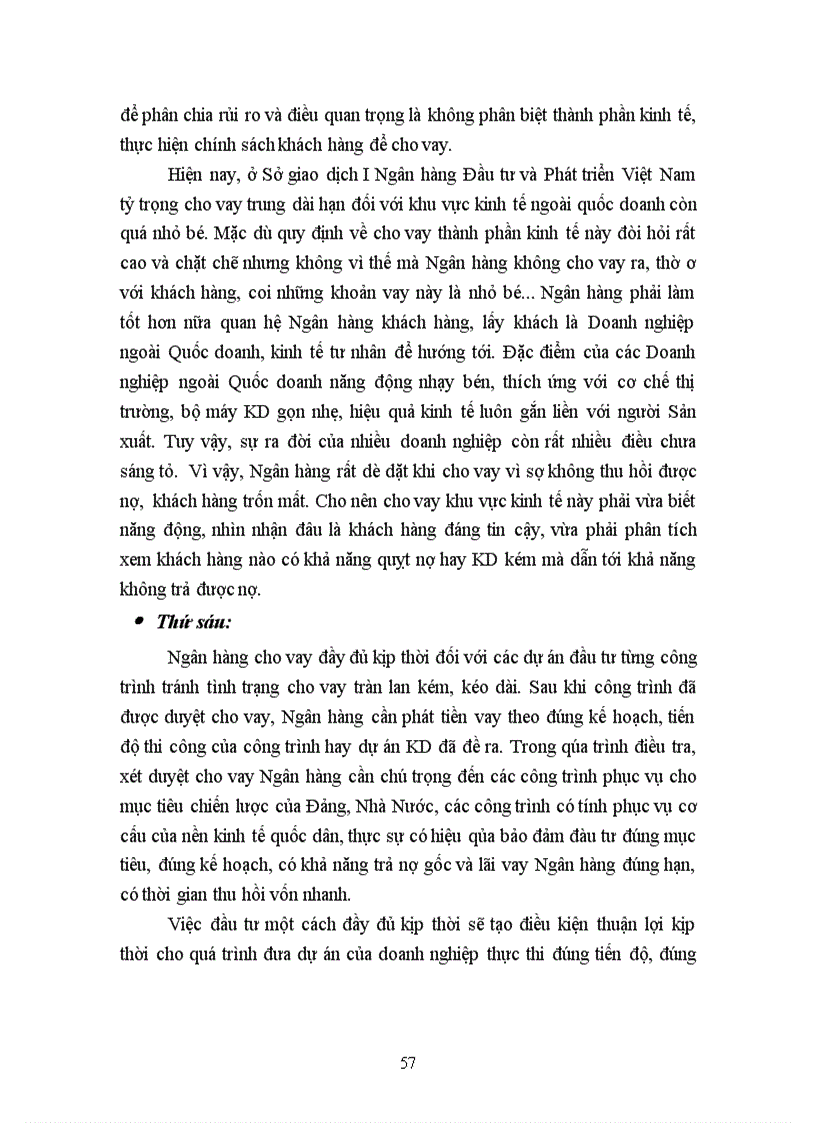 image for page Giải pháp nâng cao chất lượng Tín dụng trung dài hạn tại Sở Giao dịch 1 ngân hàng NHĐT PT BIDV VN