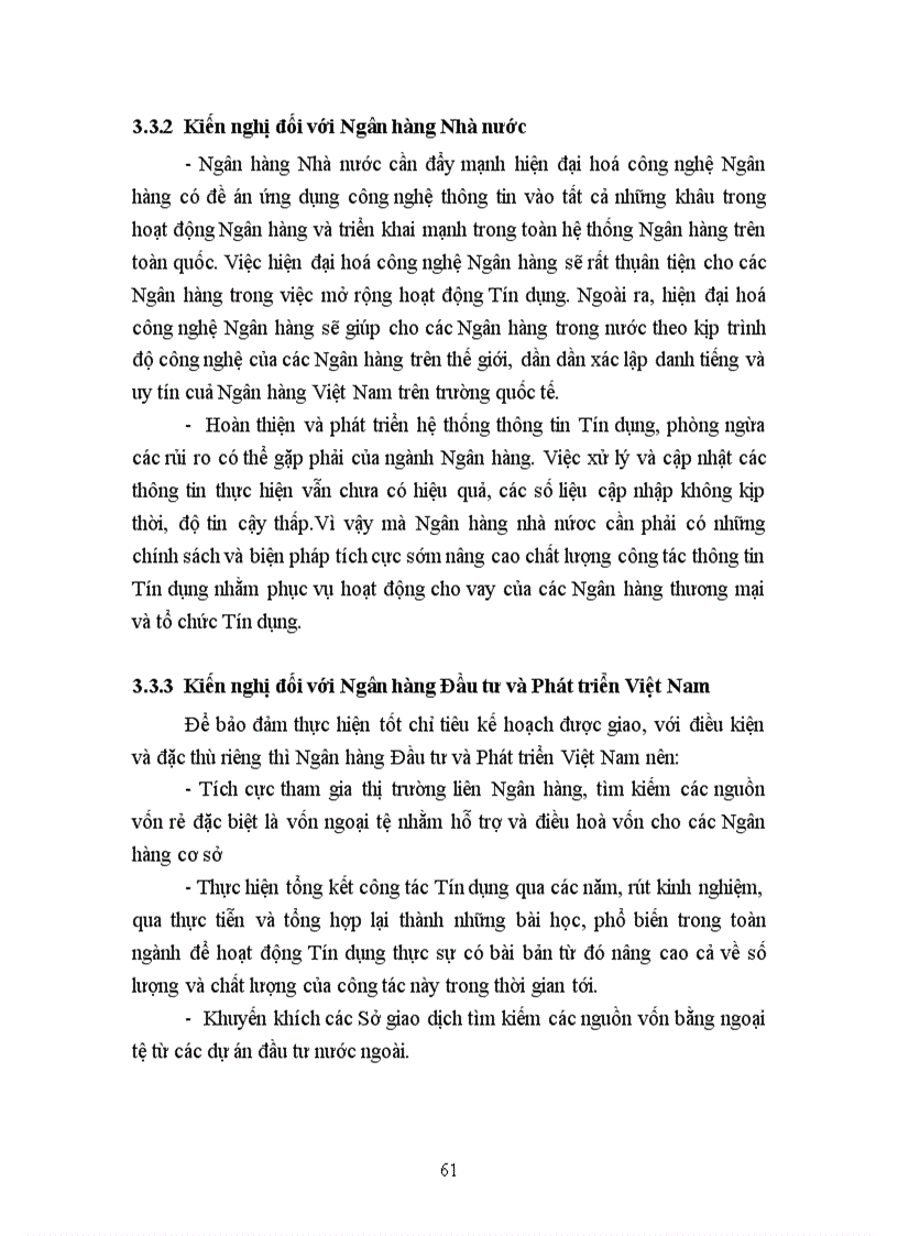 image for page Giải pháp nâng cao chất lượng Tín dụng trung dài hạn tại Sở Giao dịch 1 ngân hàng NHĐT PT BIDV VN