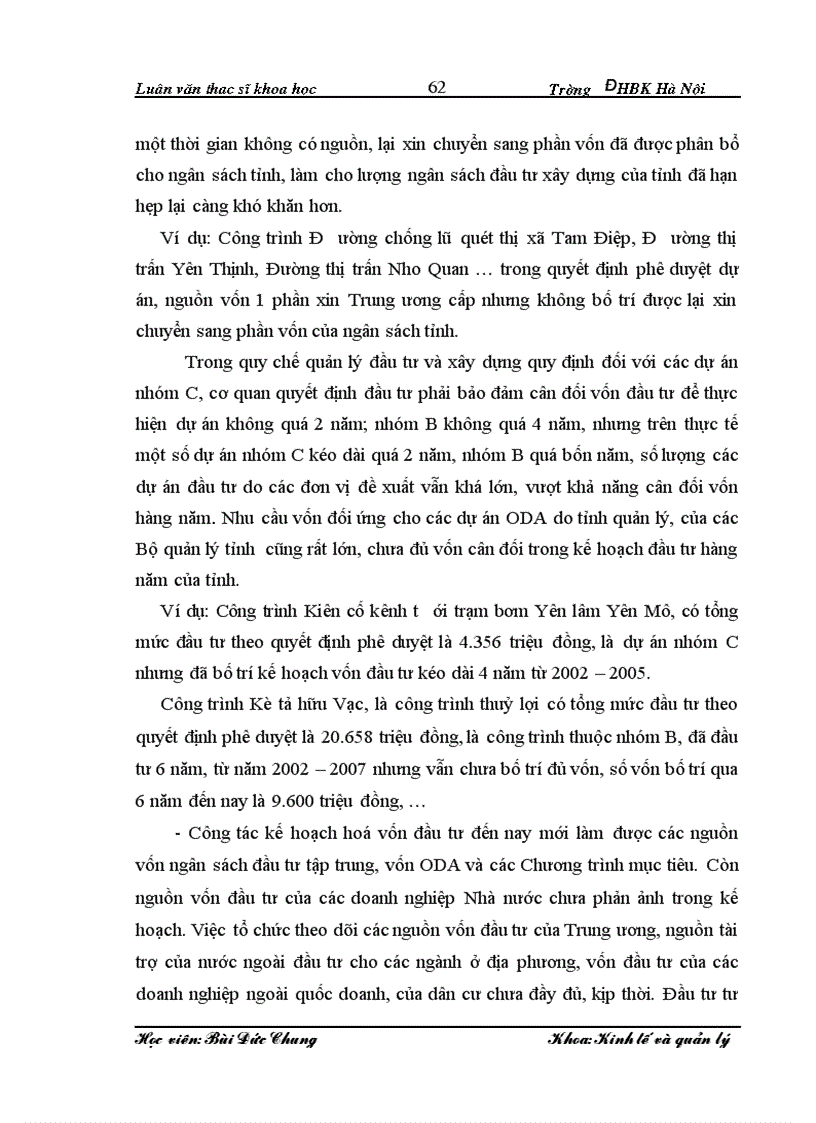 image for page Thực trạng và giải pháp hoàn thiện quản lý các dự án đầu tư phát triển sử dụng vốn ngân sách trên địa bàn tỉnh Ninh Bình lt ThS gt