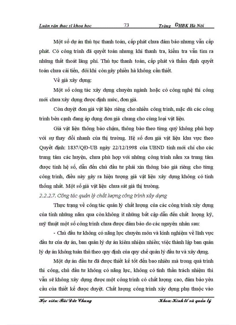 image for page Thực trạng và giải pháp hoàn thiện quản lý các dự án đầu tư phát triển sử dụng vốn ngân sách trên địa bàn tỉnh Ninh Bình lt ThS gt