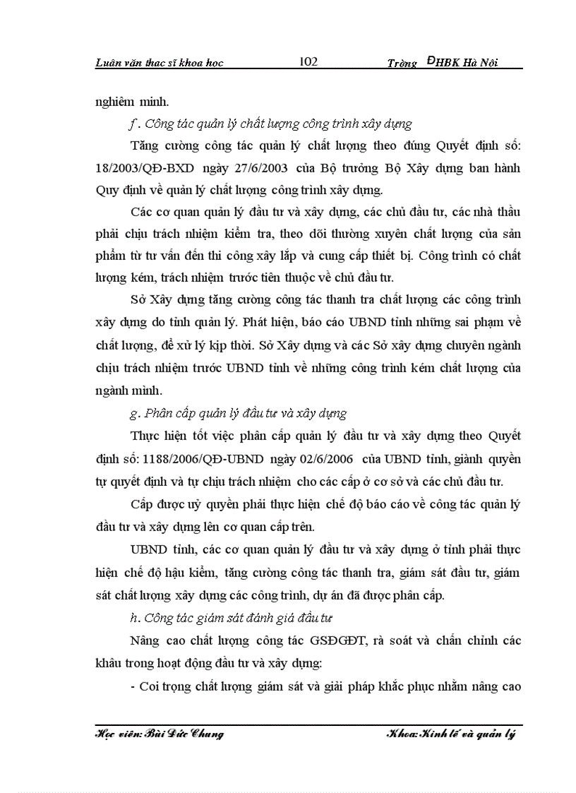 image for page Thực trạng và giải pháp hoàn thiện quản lý các dự án đầu tư phát triển sử dụng vốn ngân sách trên địa bàn tỉnh Ninh Bình lt ThS gt