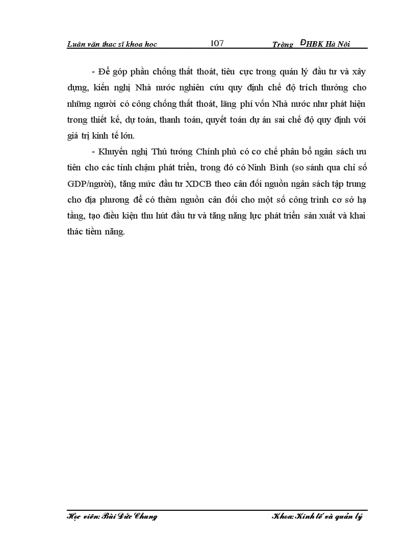 image for page Thực trạng và giải pháp hoàn thiện quản lý các dự án đầu tư phát triển sử dụng vốn ngân sách trên địa bàn tỉnh Ninh Bình lt ThS gt