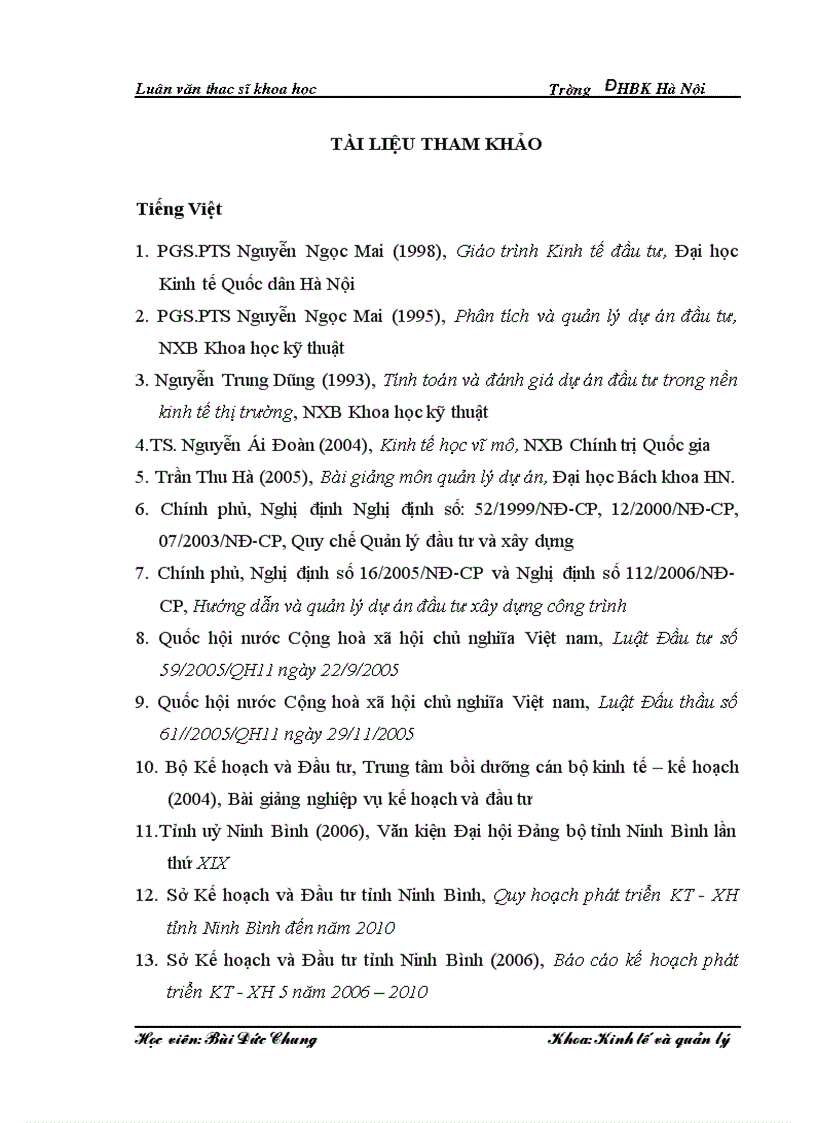 image for page Thực trạng và giải pháp hoàn thiện quản lý các dự án đầu tư phát triển sử dụng vốn ngân sách trên địa bàn tỉnh Ninh Bình lt ThS gt