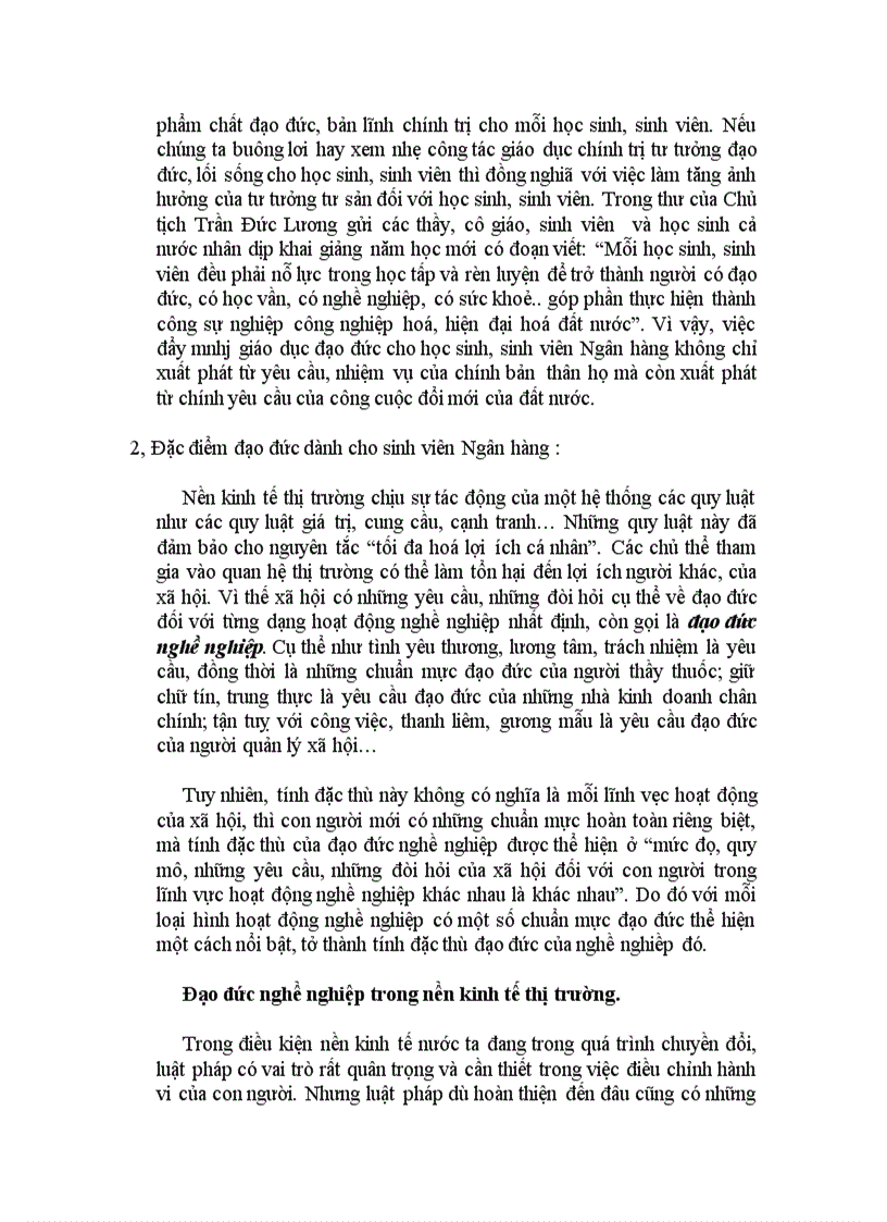 image for page Tư tưởng HCM với đạo đức nghề nghiệp và đạo đức ngành ngân hàng