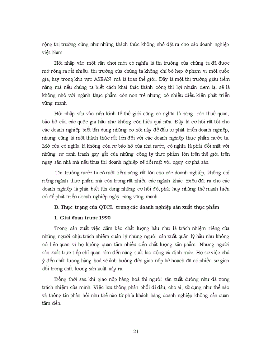 image for page Quản trị chất lượng trong các doanh nghiệp sản xuất thực phẩm ở Việt Nam