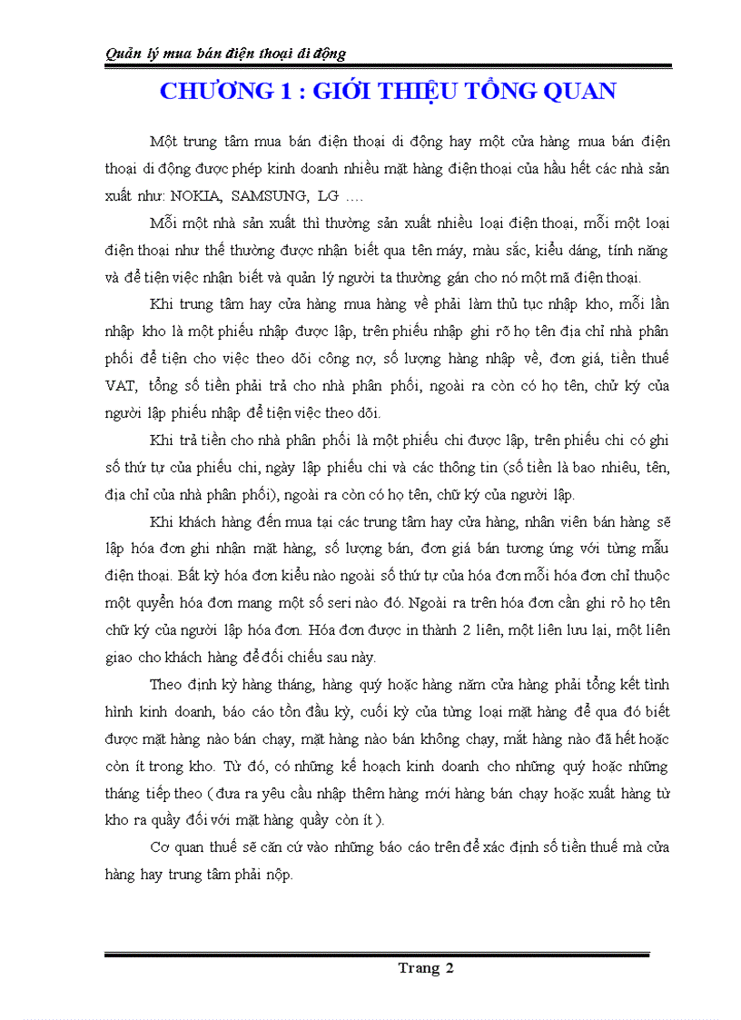 image for page Quản Lý Cửa Hàng Bán Điện Thoại Di Động