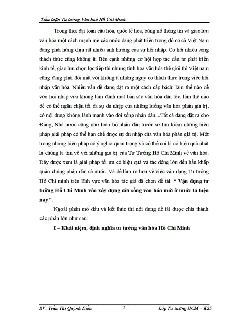 image for page Vận dụng tư tưởng văn hoá HCM vào xây dựng đời sống văn hoá mới ở nước ta hiện nay lt tư tưởng gt