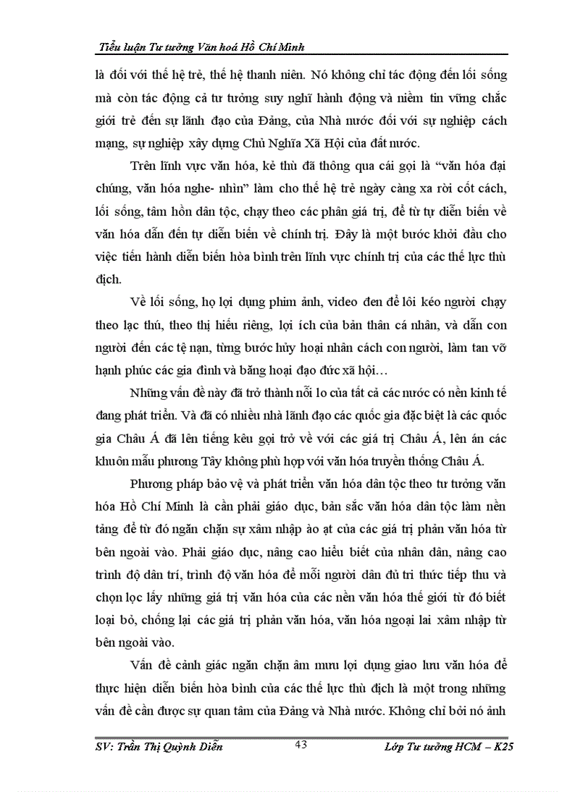 image for page Vận dụng tư tưởng văn hoá HCM vào xây dựng đời sống văn hoá mới ở nước ta hiện nay lt tư tưởng gt