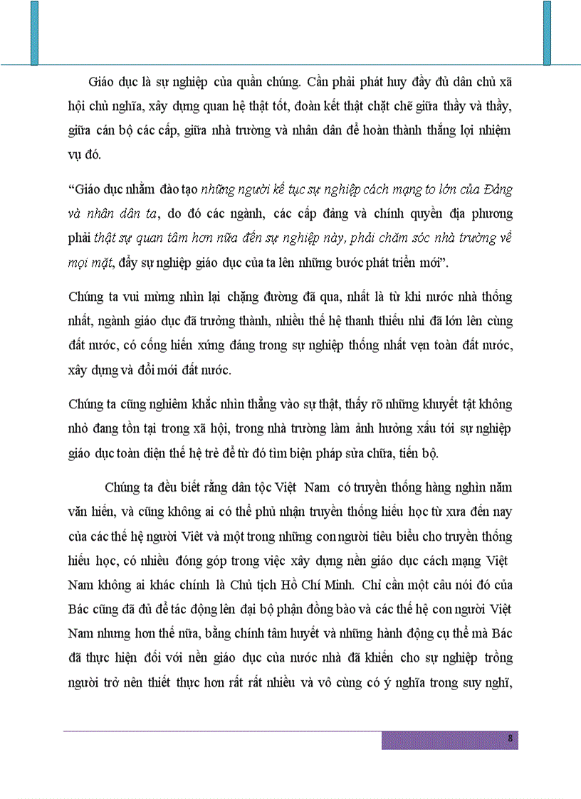 image for page Phân tích luận điểm của Hồ Chí Minh Vì lợi ích mười năm thì phải trồng cây vì lợi ích trăm năm thì phải trồng người vận dụng vào công cuộc đổi mới của Việt Nam hiện nay