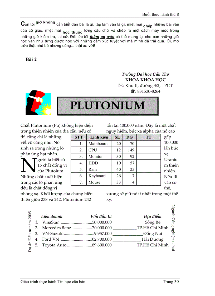 image for page Giáo Trình Tin Học Căn Bản Hướng Dẫn Từ A Z