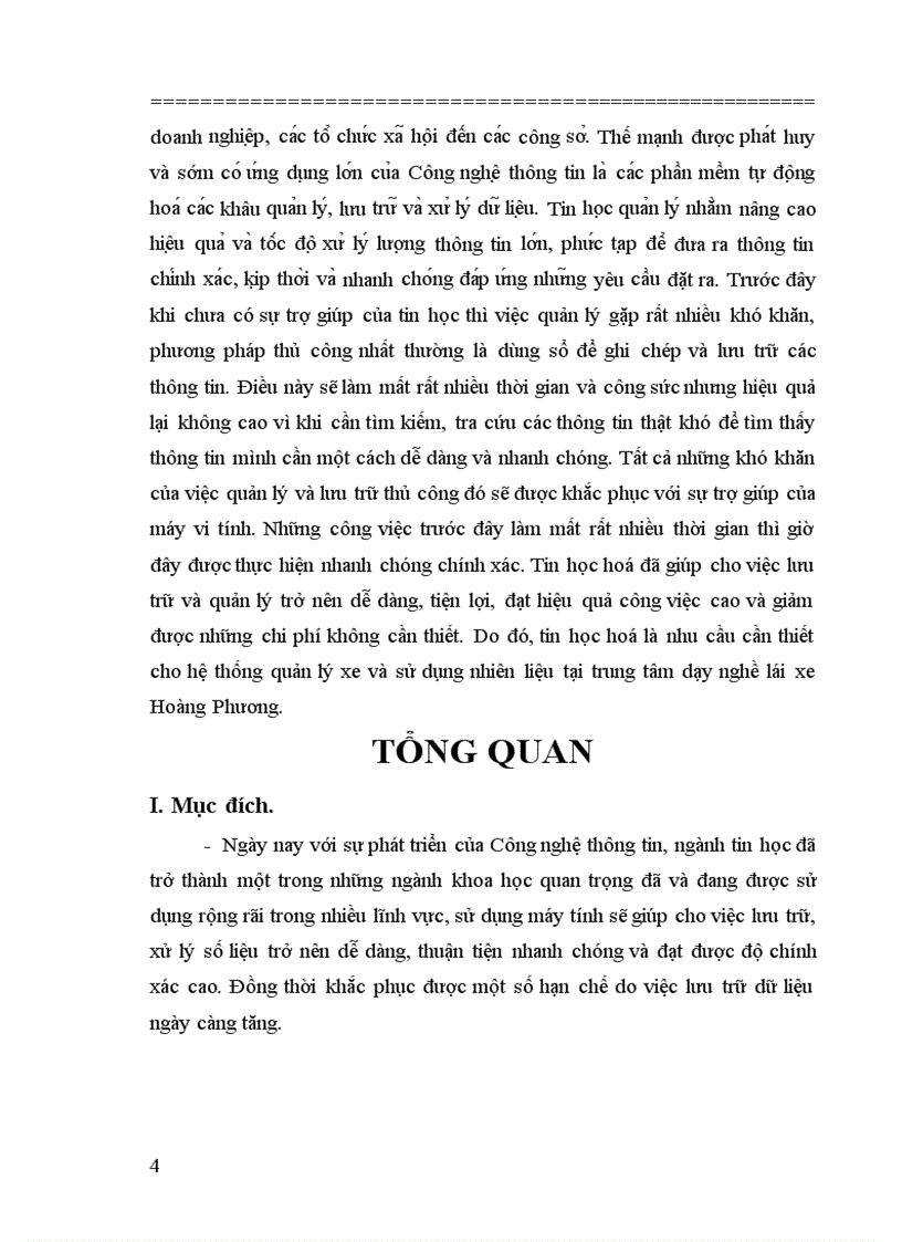 image for page Xây Dựng Chương Trình Quản Lý Xe Và Sử Dụng Nhiêu Liệu Tại Trung Tâm Dạy Nghề Lái Xe