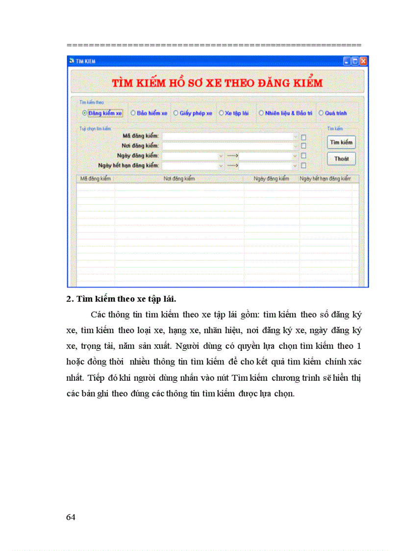 image for page Xây Dựng Chương Trình Quản Lý Xe Và Sử Dụng Nhiêu Liệu Tại Trung Tâm Dạy Nghề Lái Xe