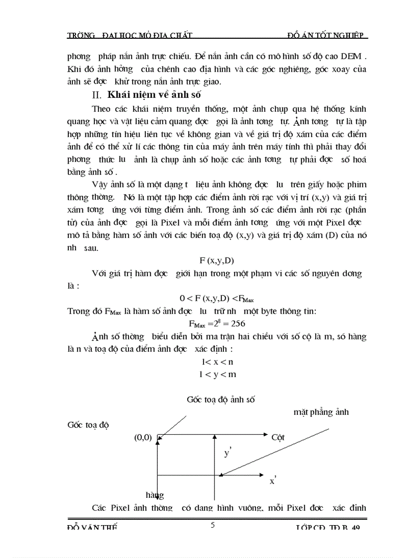 image for page Thành lập bình đồ ảnh vùng đồi núi và công tác đoán đọc điều vẽ