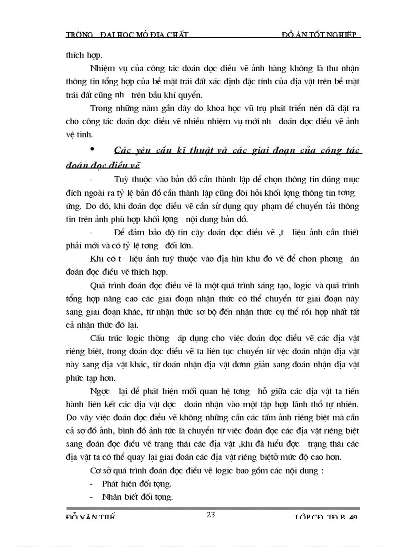 image for page Thành lập bình đồ ảnh vùng đồi núi và công tác đoán đọc điều vẽ