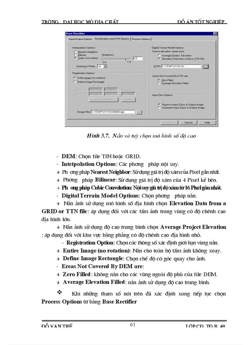 image for page Thành lập bình đồ ảnh vùng đồi núi và công tác đoán đọc điều vẽ