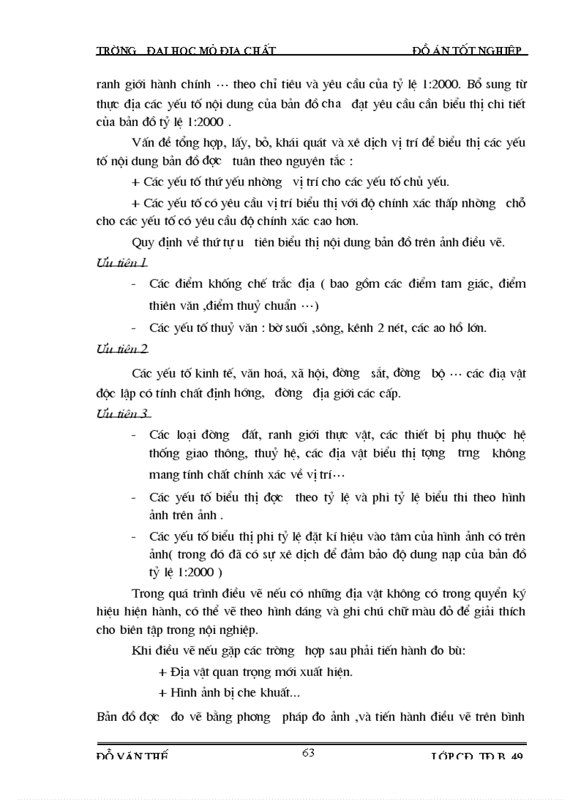 image for page Thành lập bình đồ ảnh vùng đồi núi và công tác đoán đọc điều vẽ