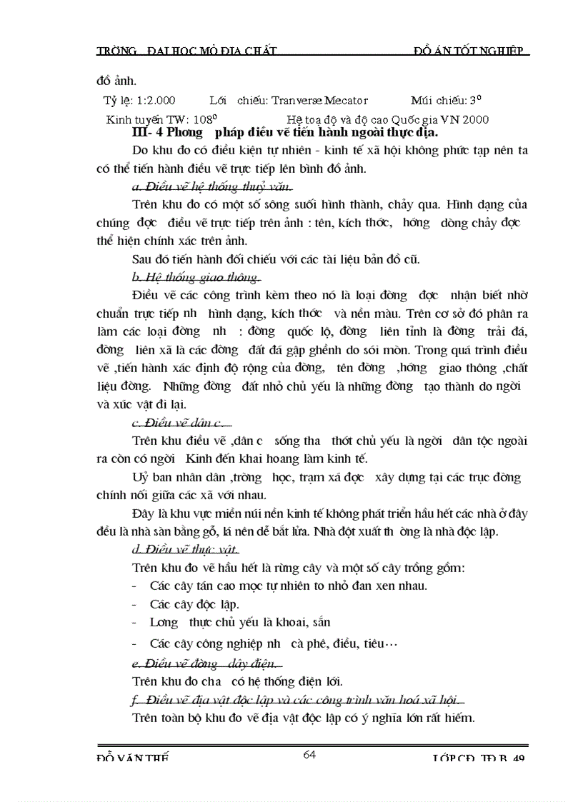 image for page Thành lập bình đồ ảnh vùng đồi núi và công tác đoán đọc điều vẽ