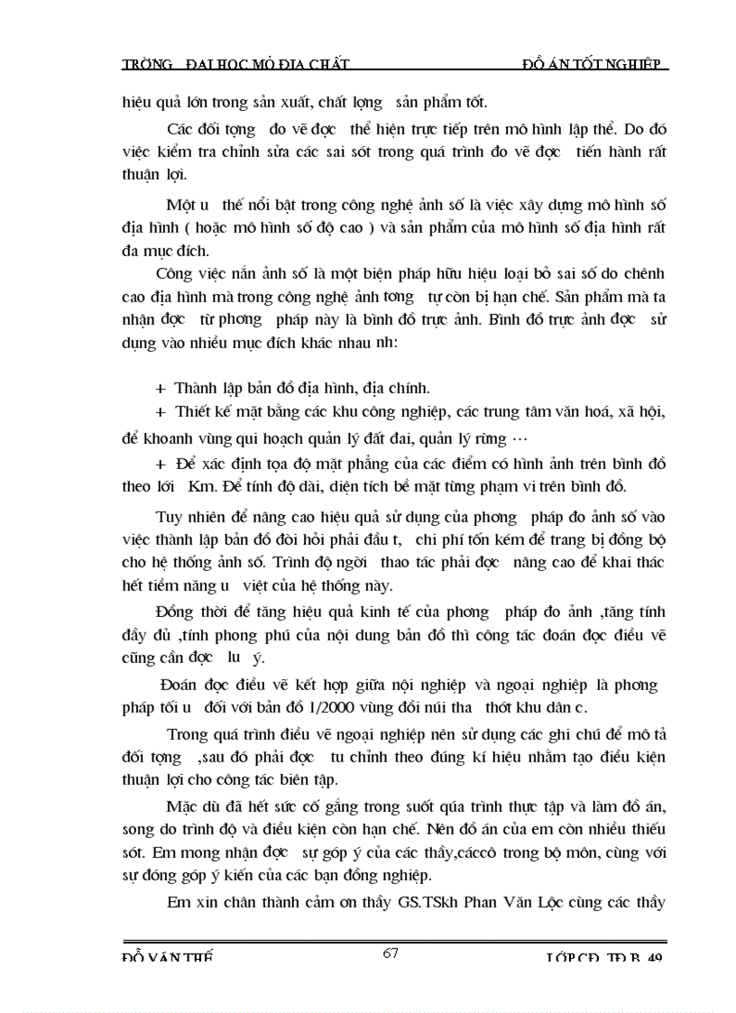 image for page Thành lập bình đồ ảnh vùng đồi núi và công tác đoán đọc điều vẽ