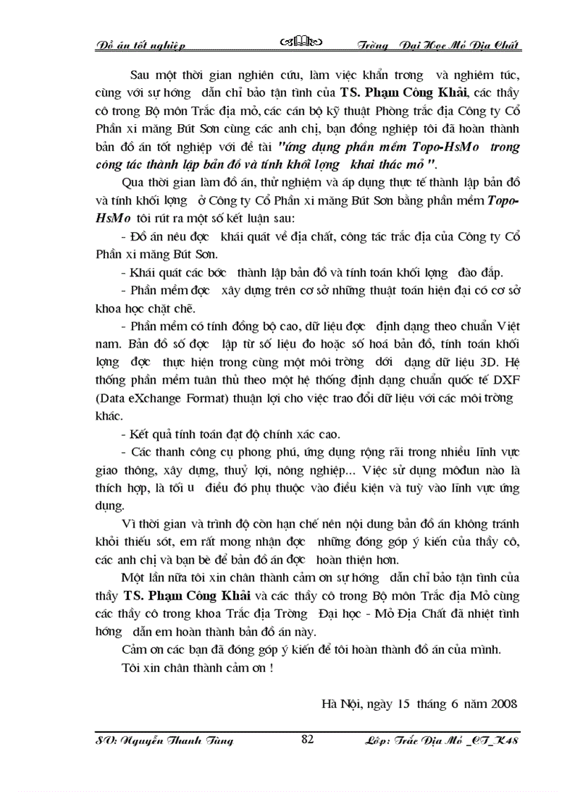 image for page Ứng dụng phần mềm Topo HsMo trong công tác thành lập bản đồ và tính khối lượng khai thác mỏ