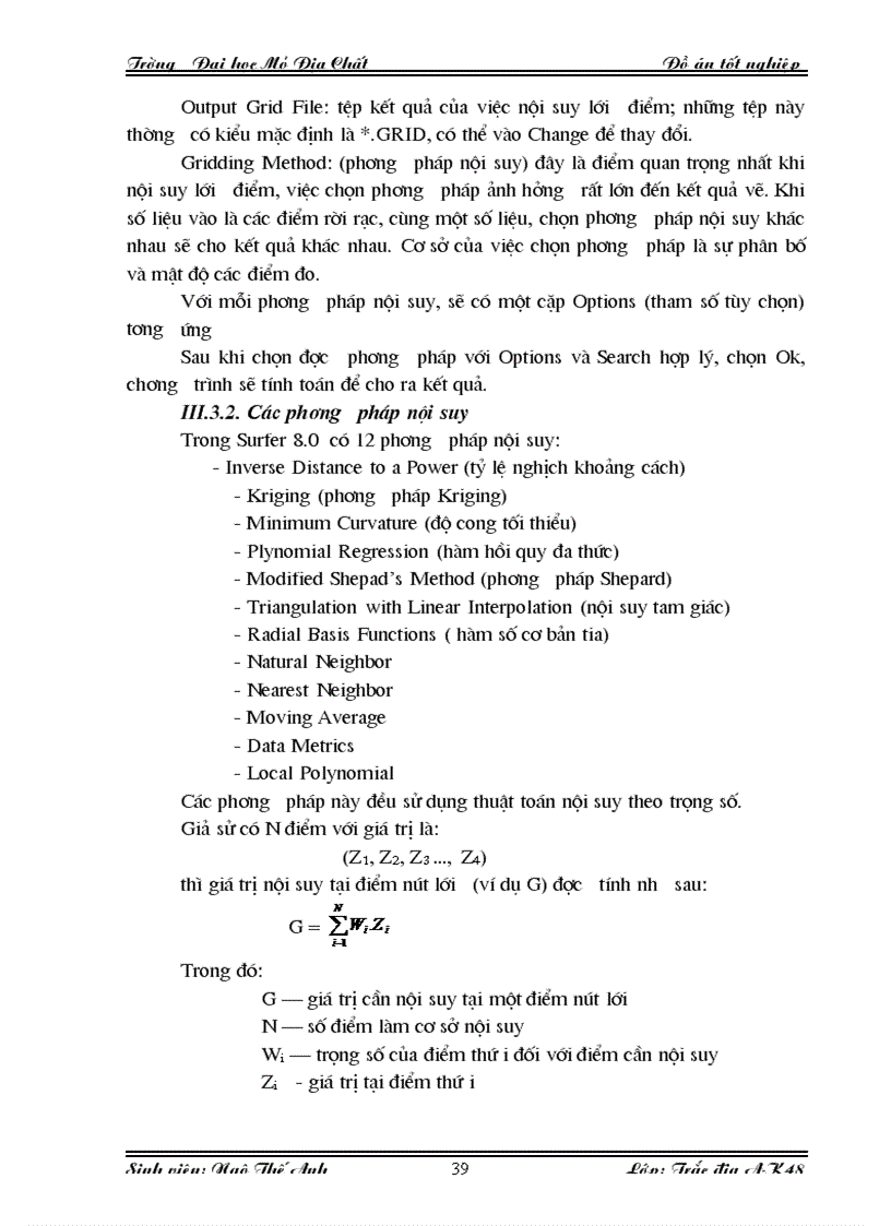 image for page Ứng dụng phần mềm Surfer trong công tác vẽ đường bình độ thành lập bản đồ địa hình