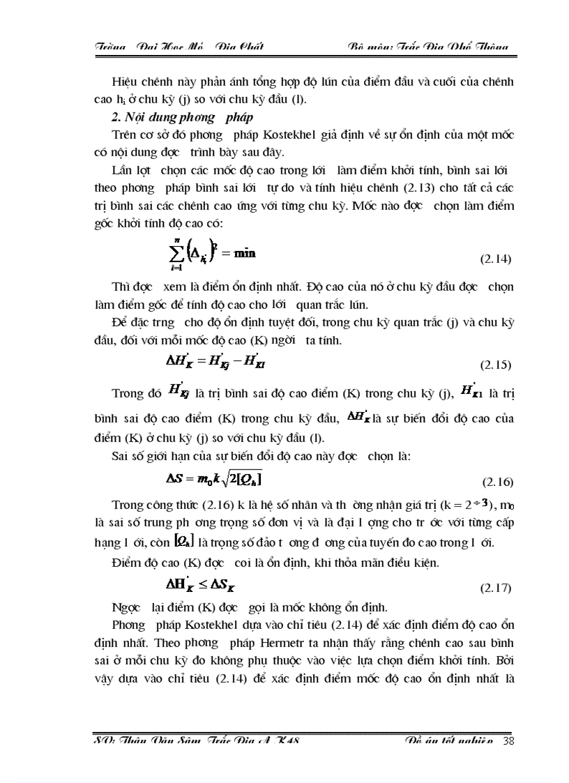 image for page Phân tích khả năng ứng dụng của phương pháp Martuszewicz trong đánh giá độ ổn định các mốc đo lún công trình