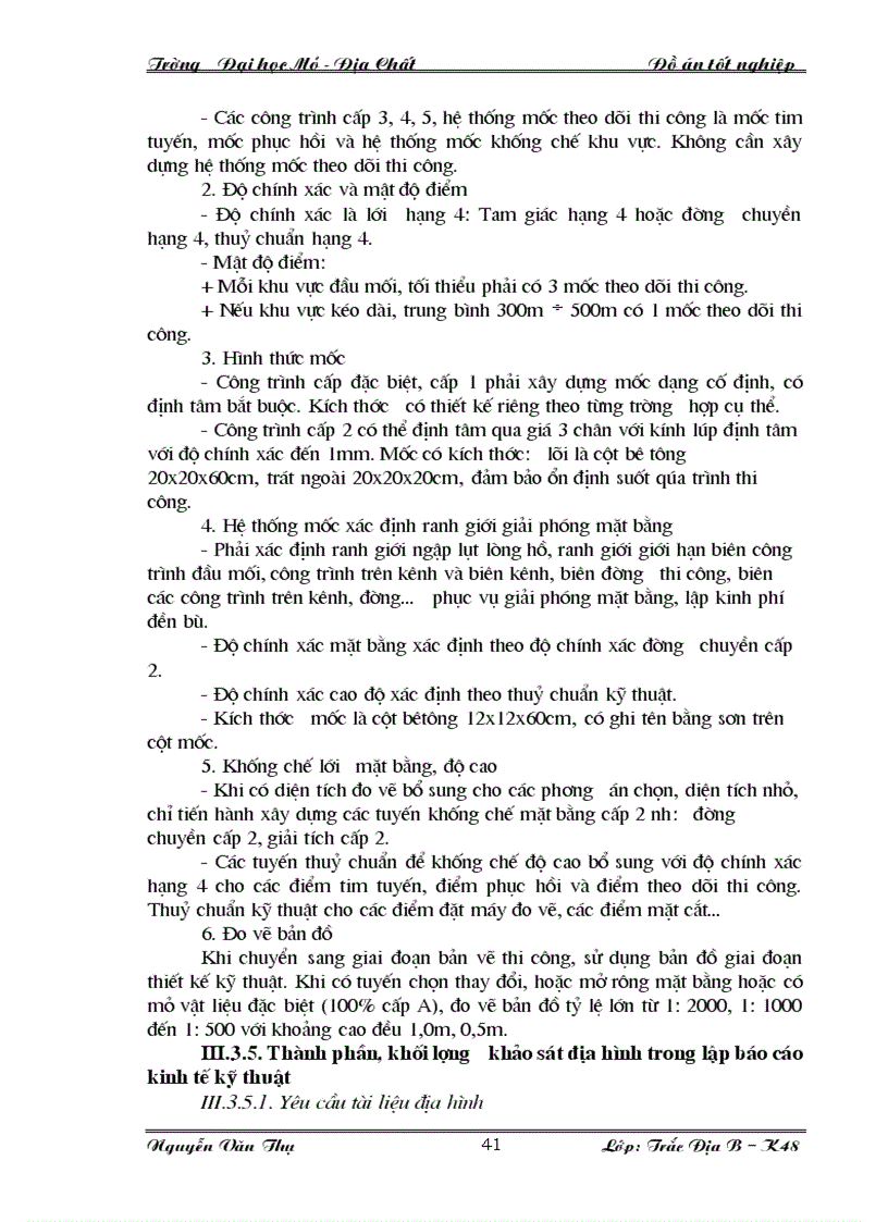 image for page Thành lập lưới khống chế trắc địa mặt bằng và độ cao phục vụ đo vẽ khảo sát khu xây dựng các công trình thuỷ lợi thuỷ điện