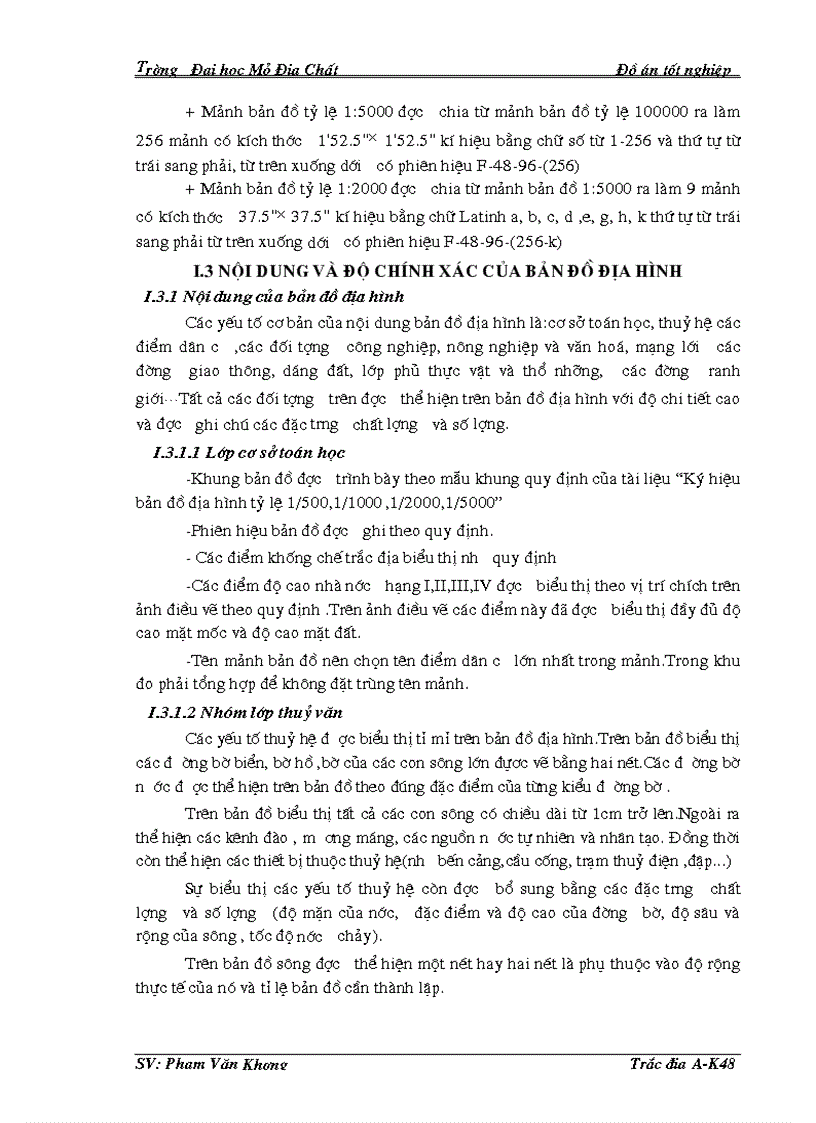 image for page Thành lập bản đồ địa hình bằng phần mềm Softdesk 8 0 và dữ liệu máy toàn đạc điện tử Topcon GTS 230n