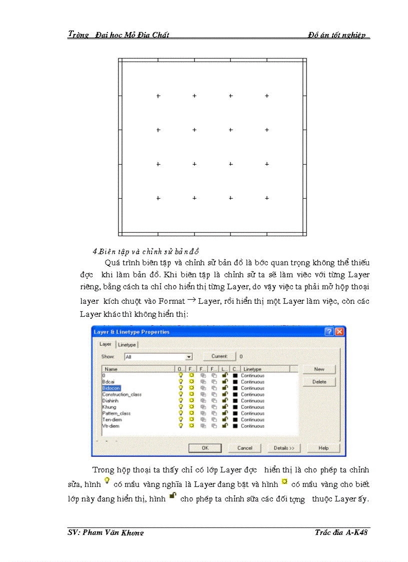 image for page Thành lập bản đồ địa hình bằng phần mềm Softdesk 8 0 và dữ liệu máy toàn đạc điện tử Topcon GTS 230n