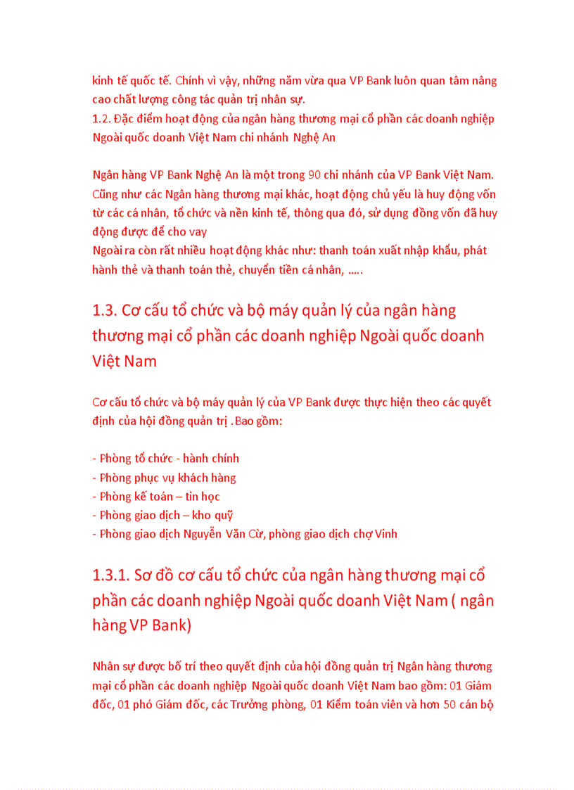 Giải pháp nhằm nâng cao hiệu quả hoạt động tín dụng ở ngân hàng thương mại cổ phần các doanh nghiệp Ngoài quốc doanh Chi nhánh Nghệ An năm 201