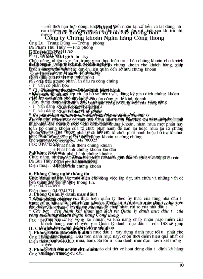 image for page Tại Công ty chứng khoán ngân hàng NHTMCP Công Thương VietinBank VN